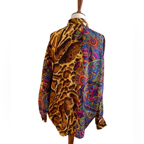 Versace Jeans Couture, Rare 1980s  Versace Shirt, Women’s Size L - Picture 3 of 16